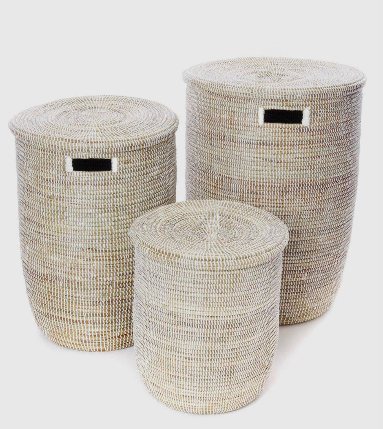 Cesta blanca clásica sólida