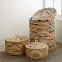 Stripe Laundry Basket