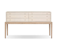 Linen Wrapped Console Table