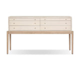 Linen Wrapped Console Table