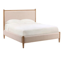 Fabric Wood Bed