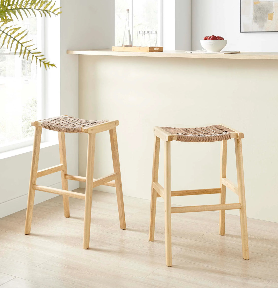 Woven Rope Counter Stool