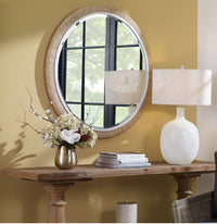 Woven Round Mirror