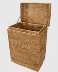 Rattan Hamper with hinged lid