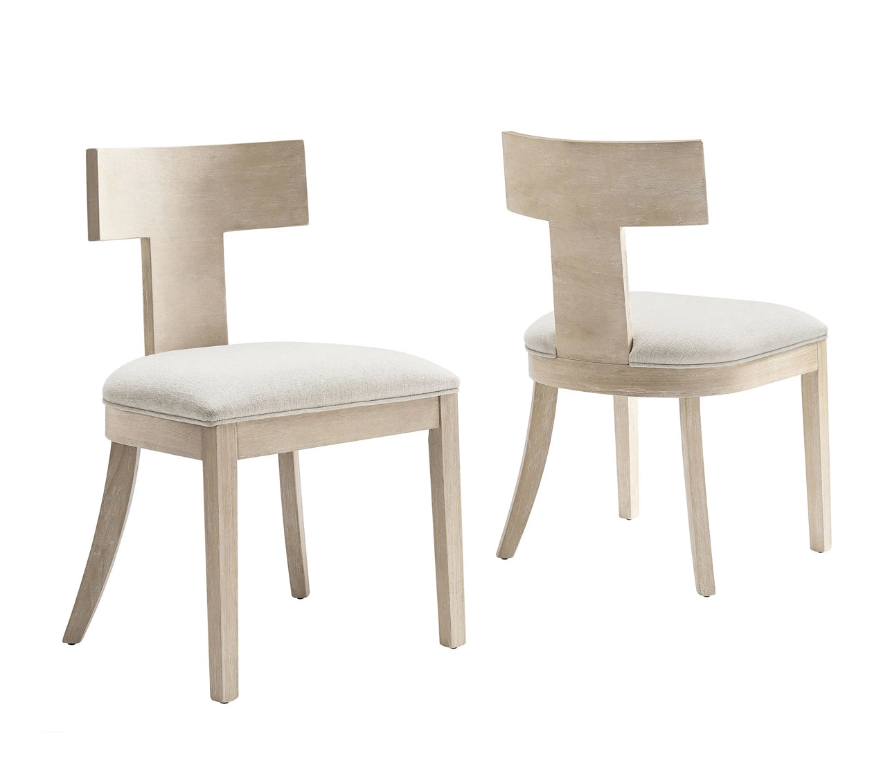 Wood and Fabric Dining Chair