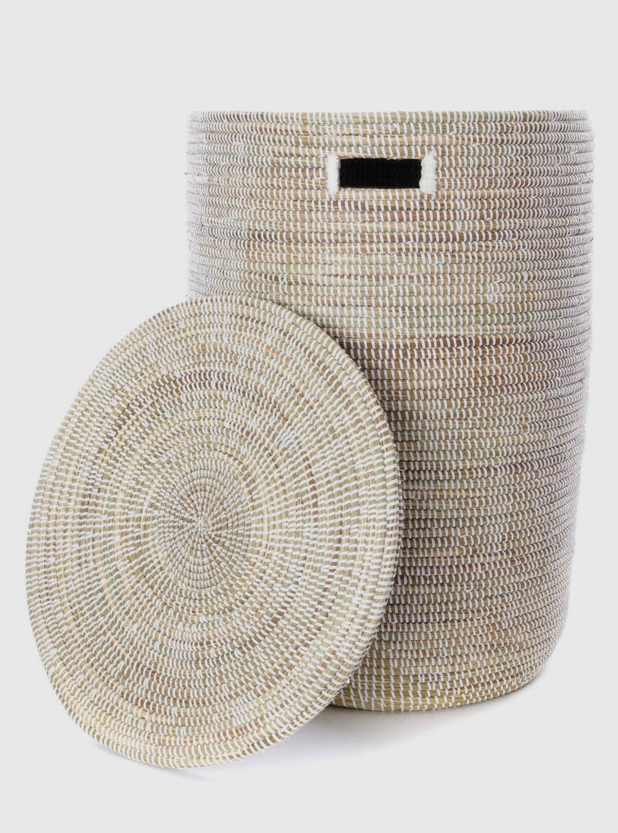 Cesta blanca clásica sólida