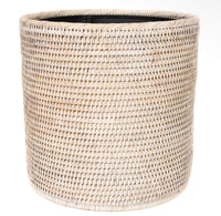 Rattan Round Wastebasket