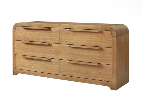 6 Drawer Wood Dresser