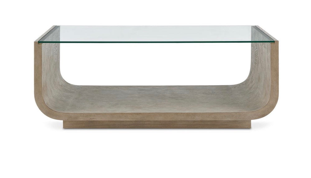 Curve Burl Oak Coffee Table
