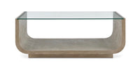 Curve Burl Oak Coffee Table