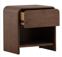 Brown Oak Nightstand
