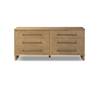 Tan Leather Dresser