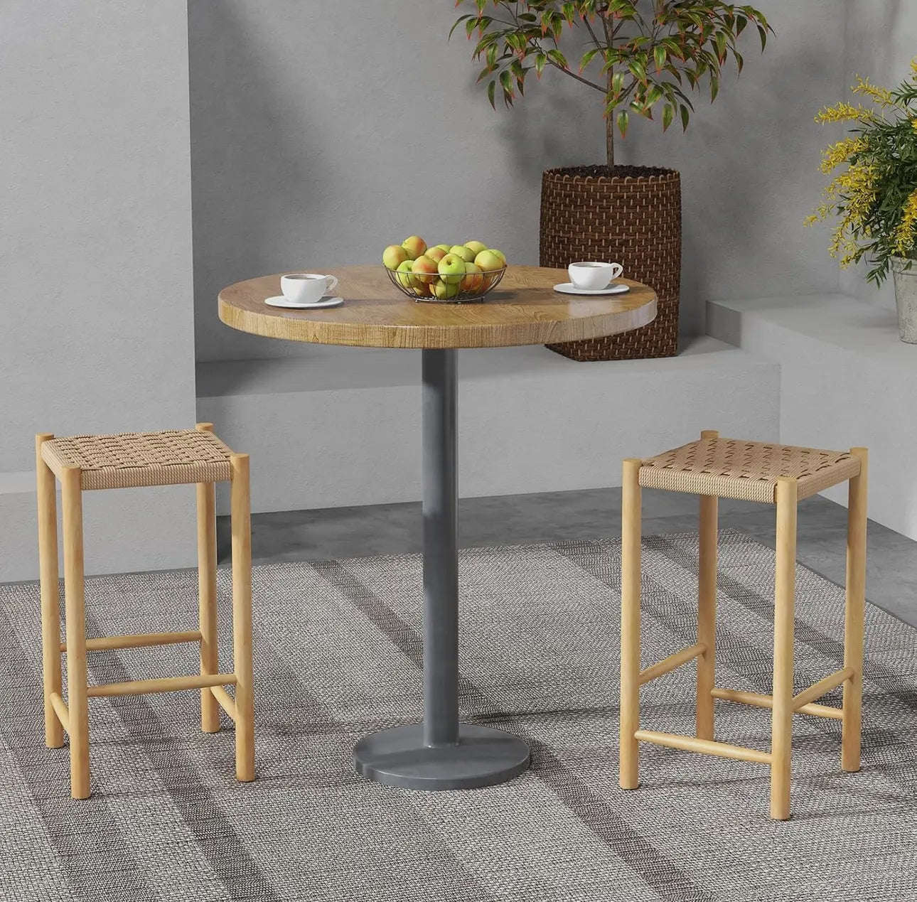 Natural counter stool