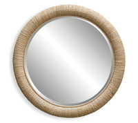 Rattan Natural Round Mirror