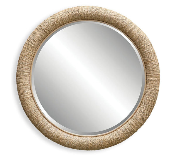 Rattan Natural Round Mirror