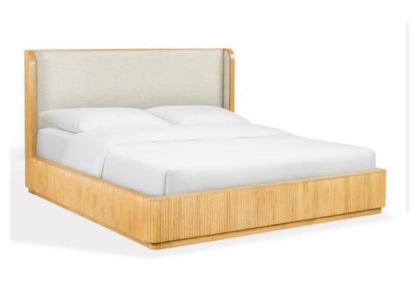 Reeded Wood Bed