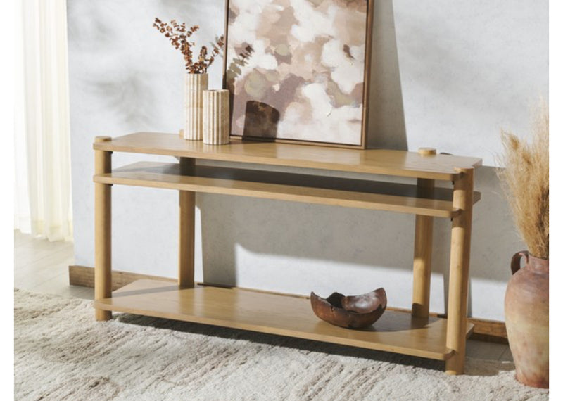 Three Shelf Console Table
