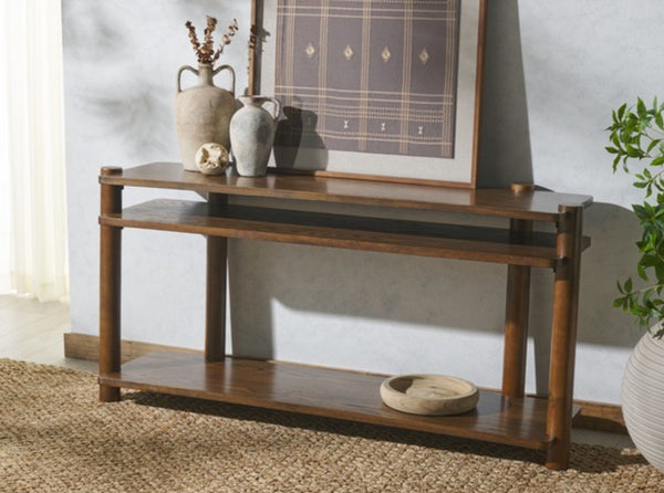 Three Shelf Console Table