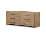 Oak Six Drawer Dresser