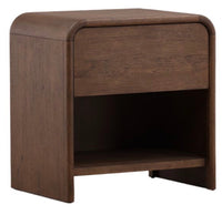 Brown Oak Nightstand