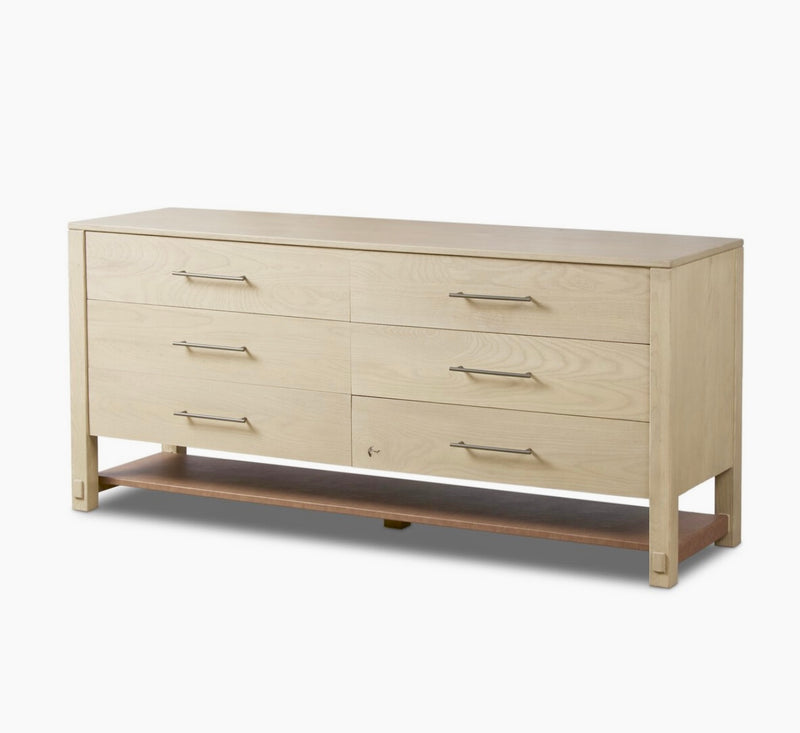 Minimalist six drawer Dresser