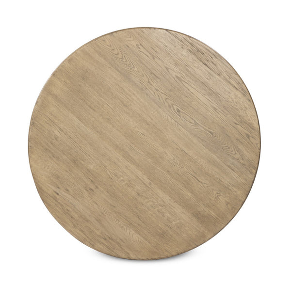 Reclaimed Oak Round Coffee Table | Organic Modern Style