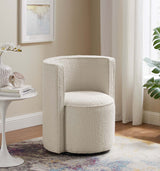 Boucle Swivel Chair