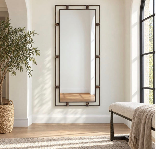 Bronze Iron Tall Mirror