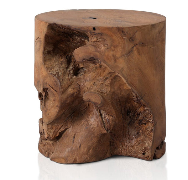 Aged Natural Teak Side table