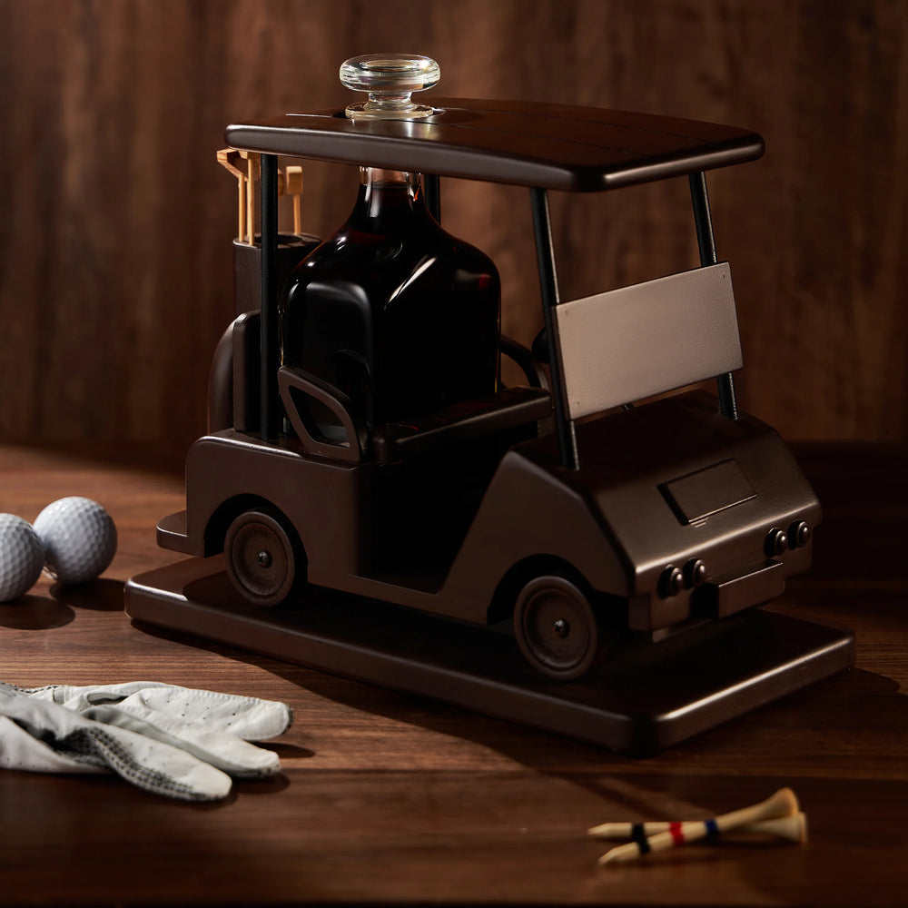 Golf Cart Whiskey Decanter | Statement Bar Decor