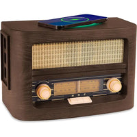 Retro Radio with Bluetooth & Wireless Charger