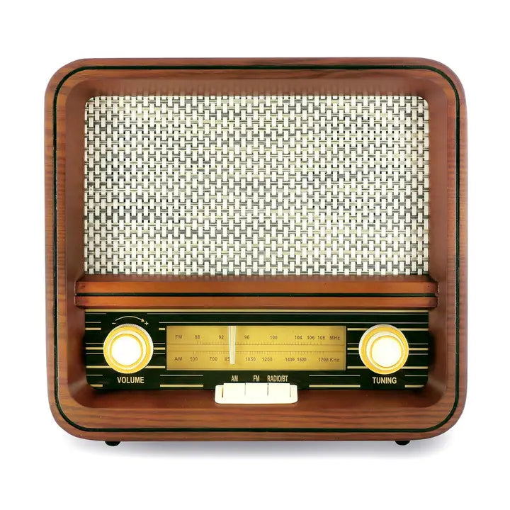 Vintage Retro Am/Fm Radio Speaker with Bluetooth