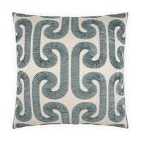 Silver Blue Decorative Pillow