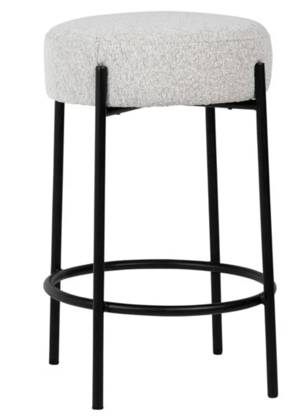 Oatmeal Polyester Counter Stool