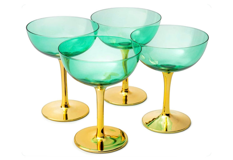 Art Deco Cocktail Glass Set
