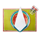 Set of 4 Color Dinner plate