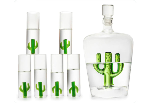 Cactus Tequila Decanter Set