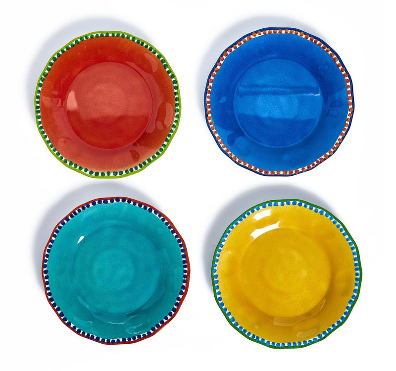 Set of 4 Color Dinner plate