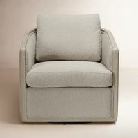 Swivel Barrel Chair Oat Boucle