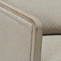 Swivel Barrel Chair Oat Boucle