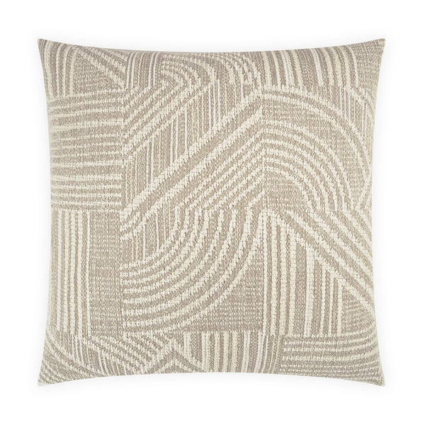 White and Silver Decorative Pillow