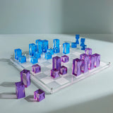 Acrylic Chess Set (Purple) by Jonathan Adler