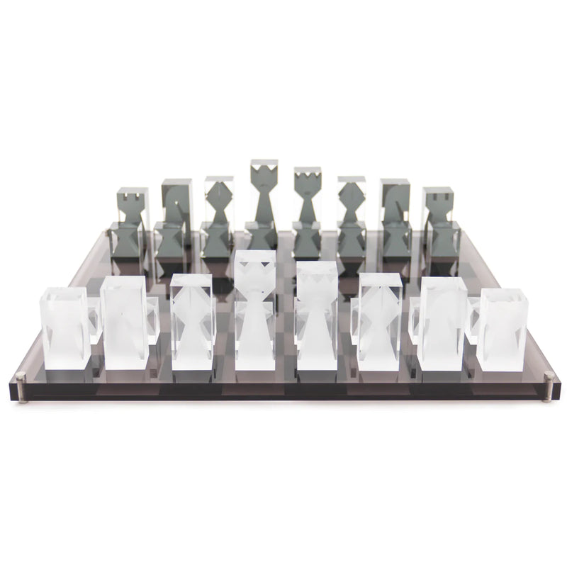 Acrylic Chess Set (Black) by Jonathan Adler