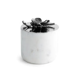 Black Orchid Marble Candle by Michael Aram