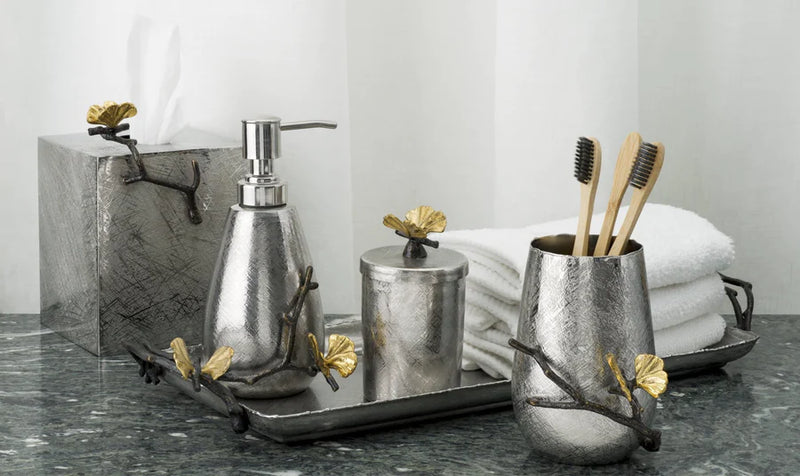 Butterfly Ginkgo Soap Dispenser by Michael Aram