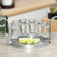 Cabo Six Shot Tequila Set (Silver) by Zodax