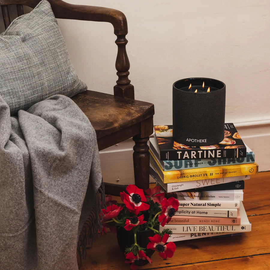Charcoal Concrete 4 Wick Candle by Apotheke