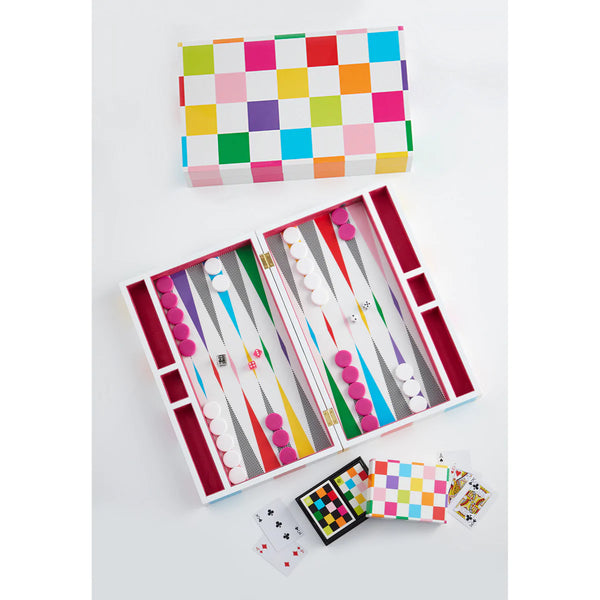 Checkerboard Lacquer Card Set by Jonathan Adler