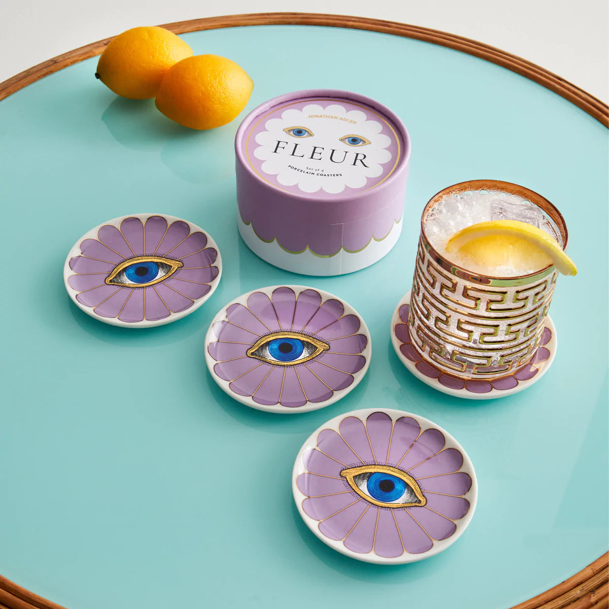 Fleur Coasters by Jonathan Adler