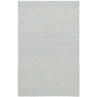 Honeycomb Woven Wool (French Blue/Ivory) Rug by Annie Selke